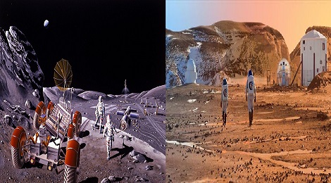 Colonies and humans will cultivate on the moon.Inmarathi00