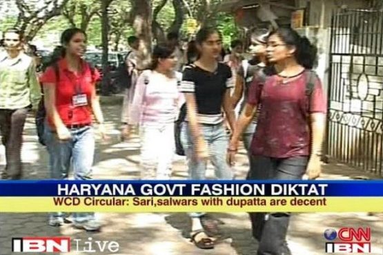 Women-and-Child-department-Haryana-dress-ban-inamarathi