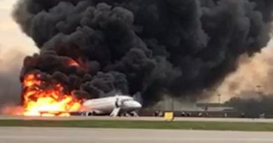 plane on fire InMarathi