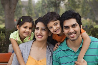 happy indian family