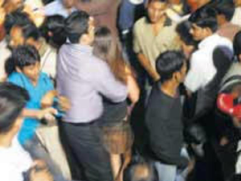 molesting Indian bus Inmarathi