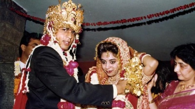 shahrukh and gauri wedding InMarathi