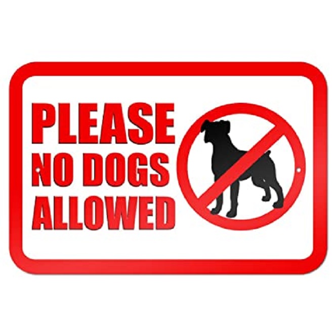 dogs are not allowed inmarathi