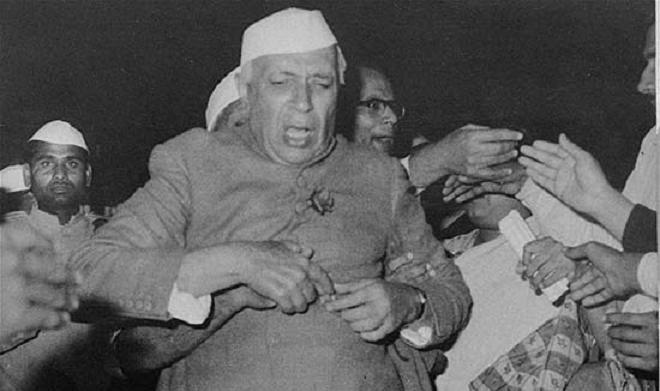 nehru attacked inmarathi