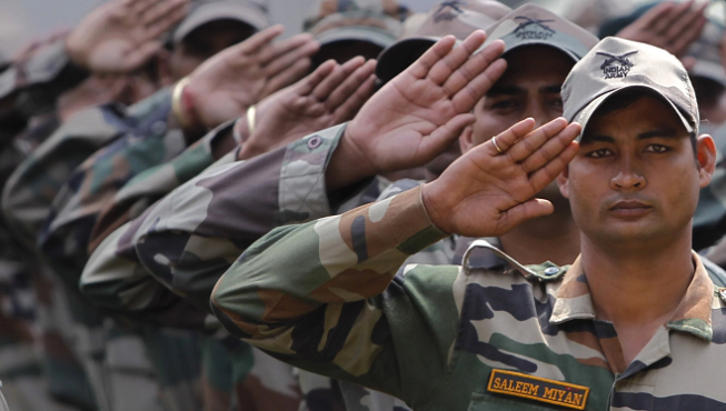army salute inmarathi