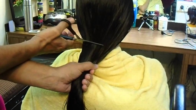 hair cutting inmarathi