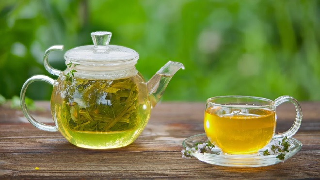 green tea inmarathi