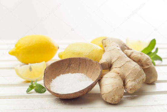 ginger and salt in marathi