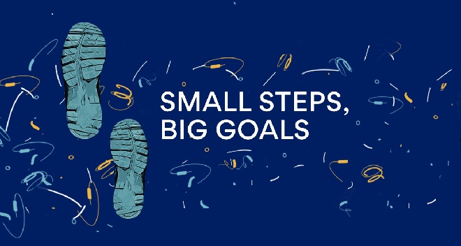 small steps towards goal inmarathi